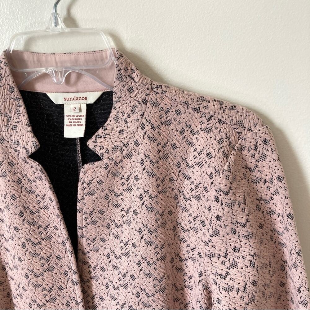 Sundance Catalog Lace Illusion Tux Blazer Jacket Size 2 - Picture 3 of 7